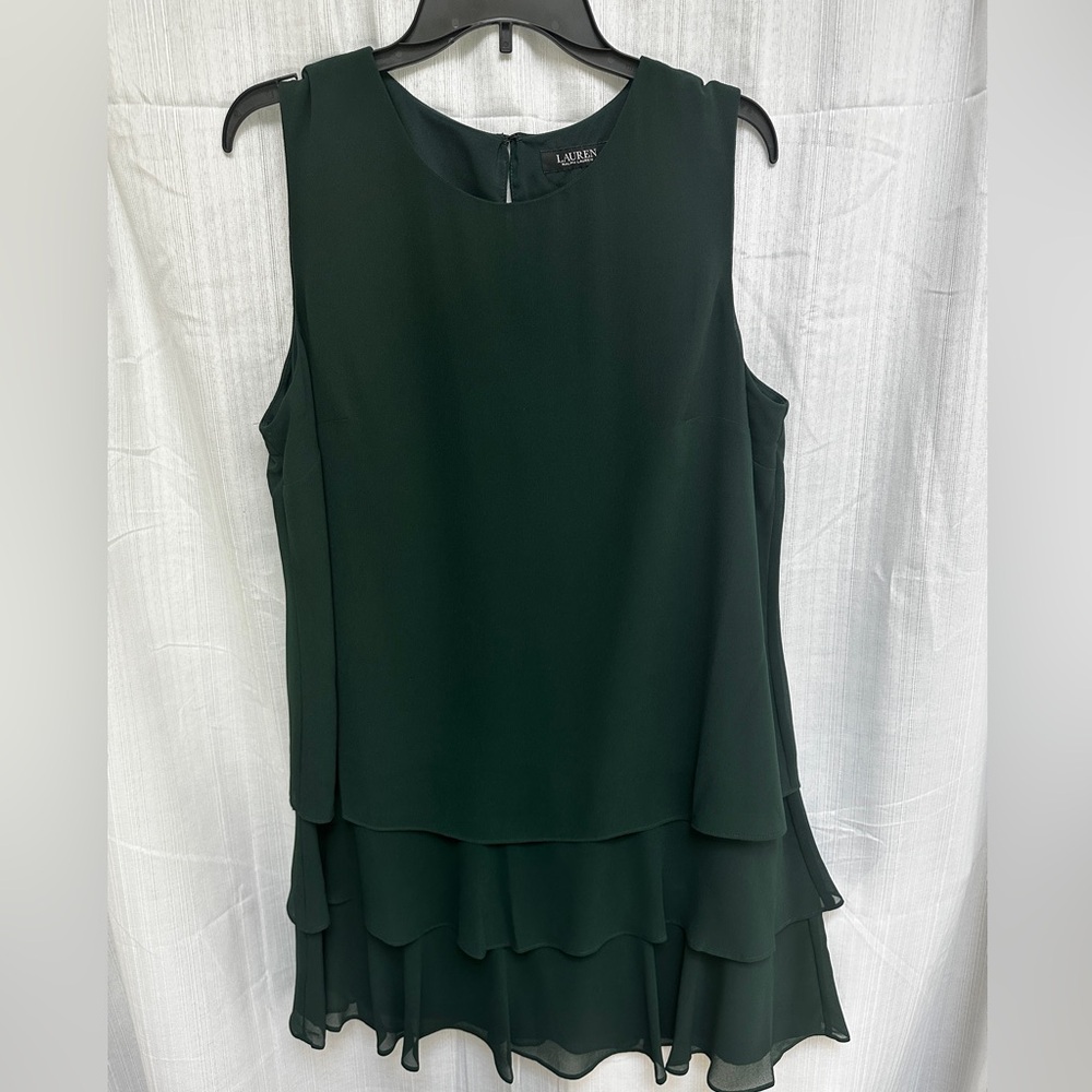 Lauren Ralph Lauren women’s green sleeveless dress size 16